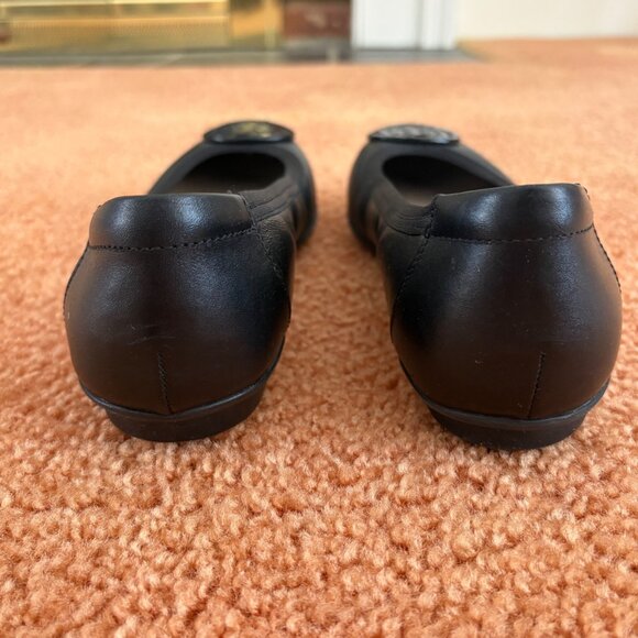 Soft Collection By Clarks Sara Willow Black Leather Flats Slip-On Shoes 9 M - Picture 10 of 16